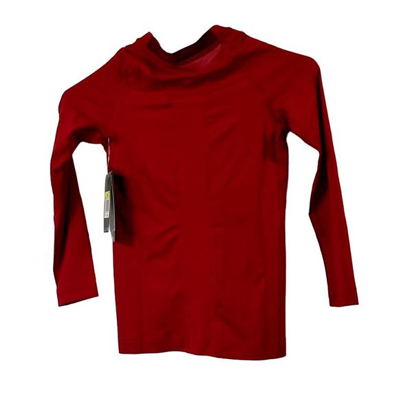 NEW Boys Medium NIKE Cool HBR Compression Long Sleeve Tee 726460-687 Red - Picture 2 of 3